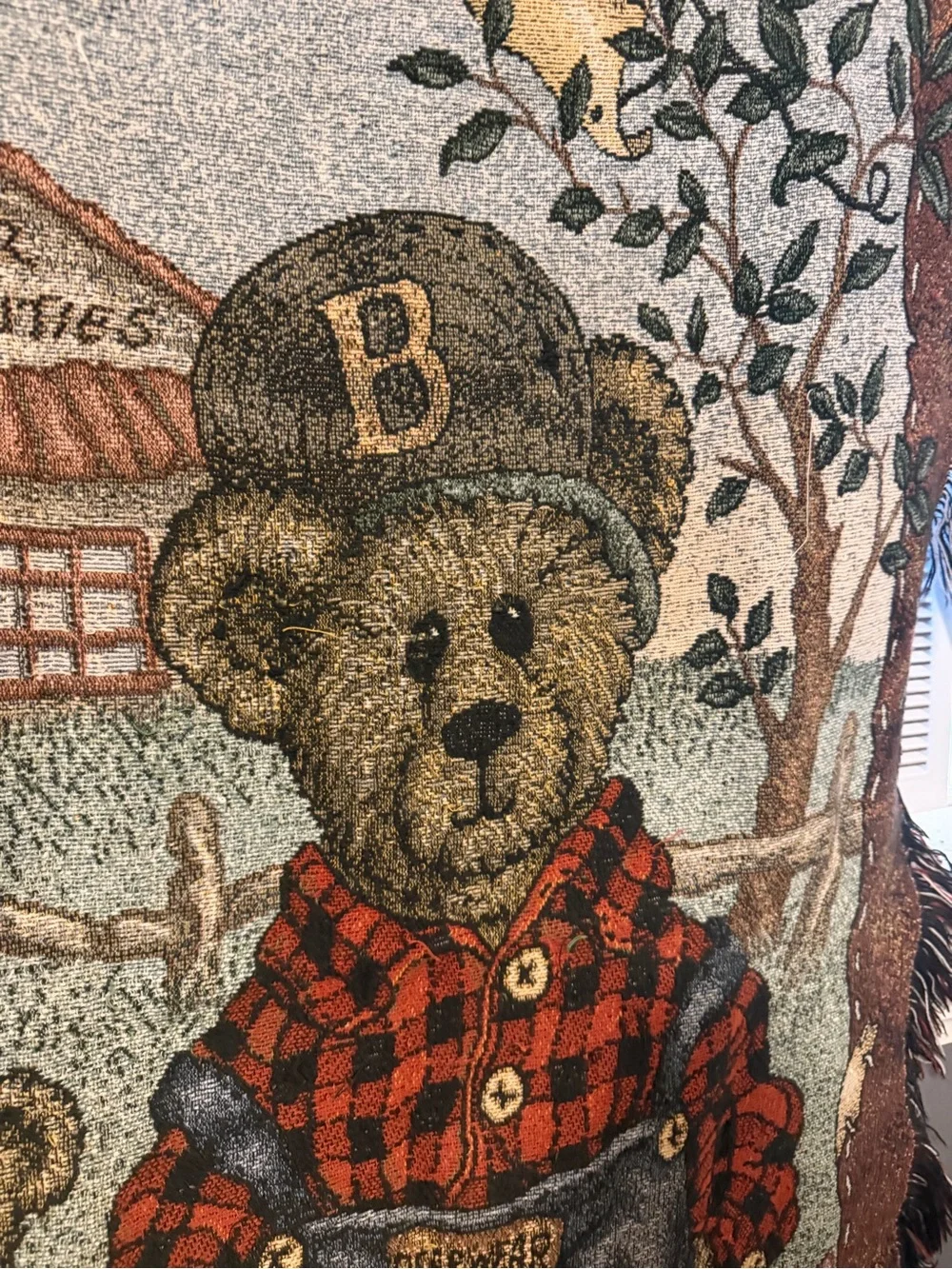 Boyds Bears & Friends Brown Teddy Wall Throw - Friendship Travels Everywhere